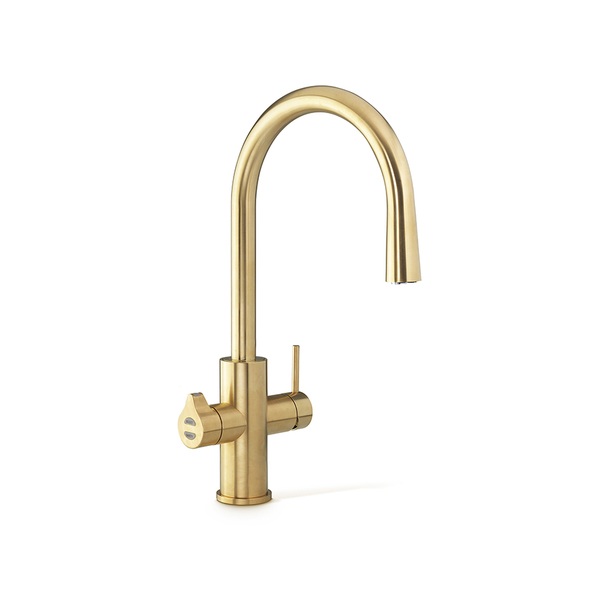 HydroTap G5 All-in-One Arc boiling chilled sparkling brushed gold for home
